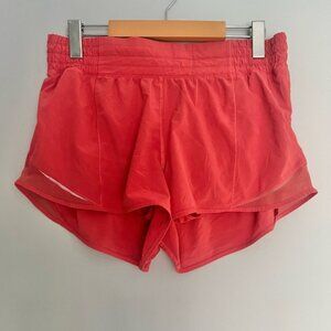 Lululemon Hotty Hot Short High Rise 2.5” Poppy Coral Size 8